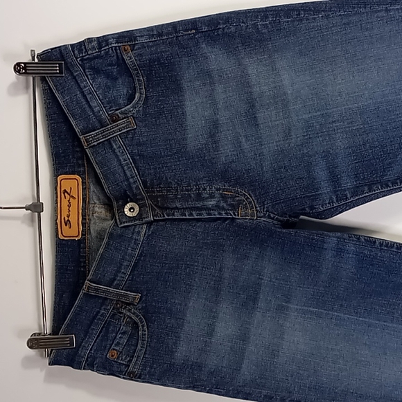 Seven7 Boot Stretch Low-Rise Slim Fit Blue Jeans Size 28 Tall - Picture 4 of 16